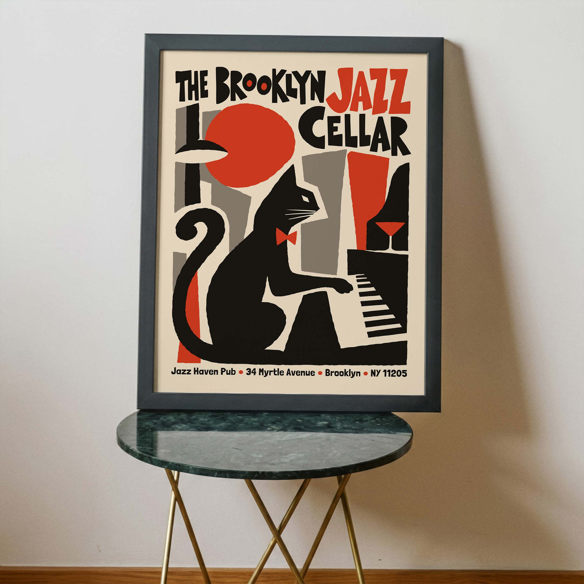 Brooklyn Jazz Cellar Poster Print