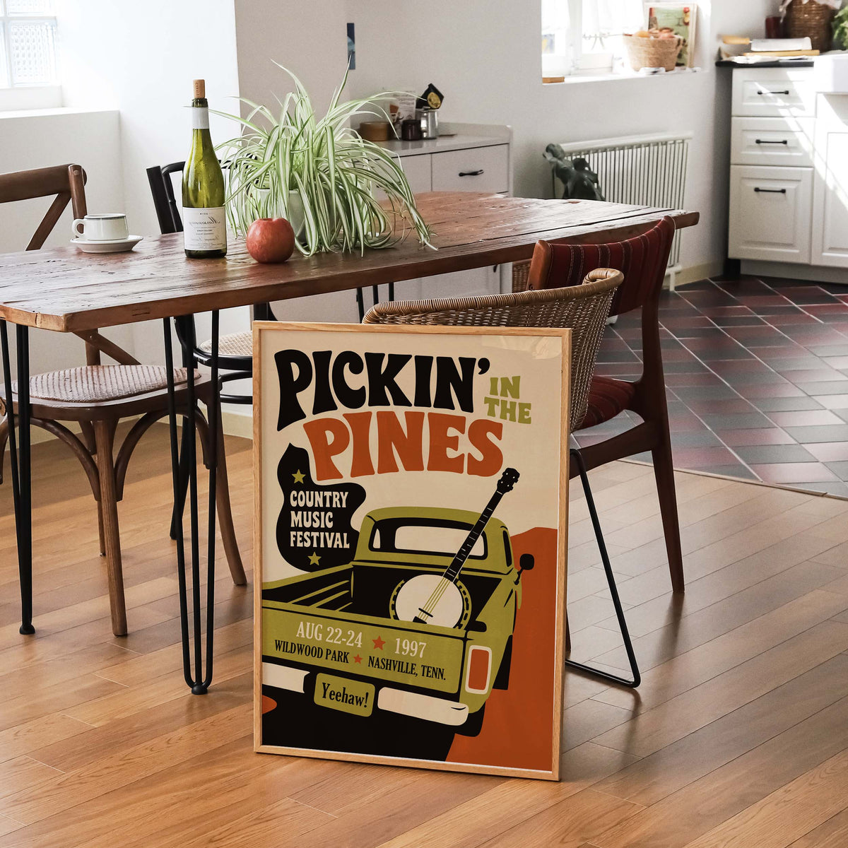 Pickin’ Pines Country Music Festival Poster Print
