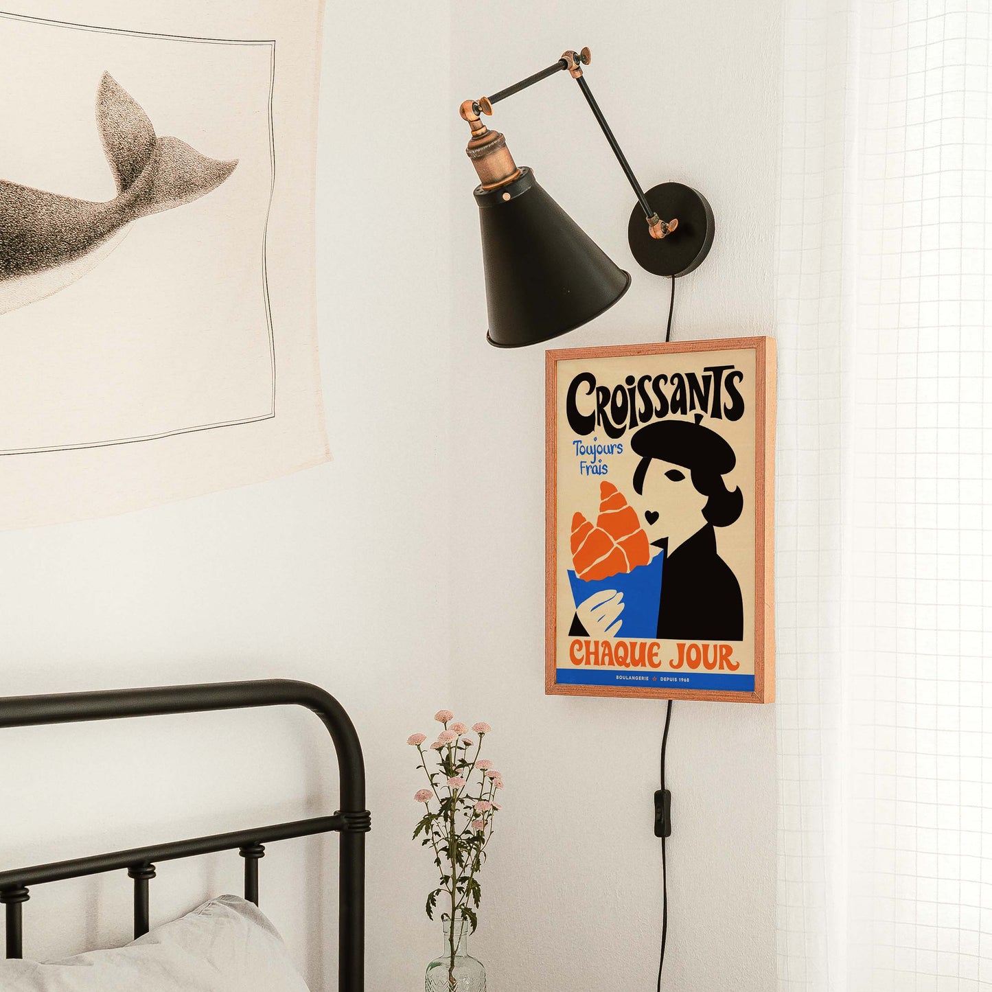 French Croissant Bakery Wall Print