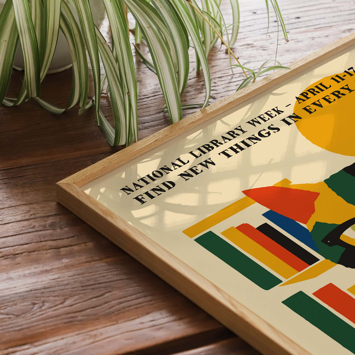 Book Lover Cat Library Wall Art Print
