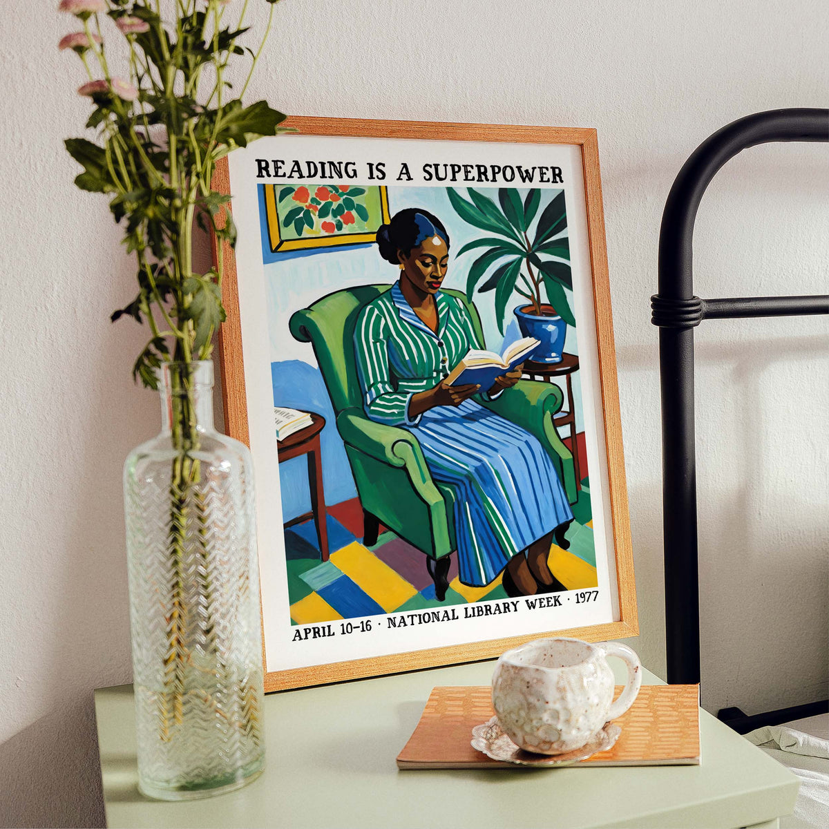 Reading Is A Superpower Library Poster Print