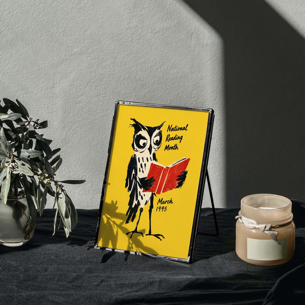 National Reading Month Owl Poster