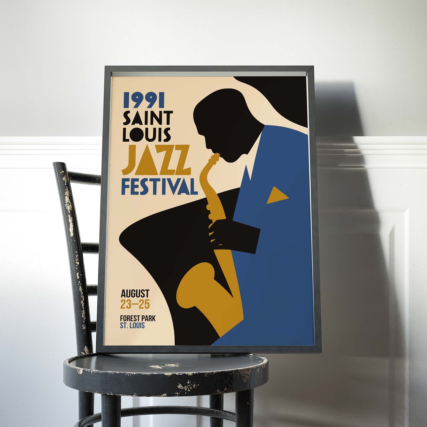 Saint Louis Jazz Festival Poster Print