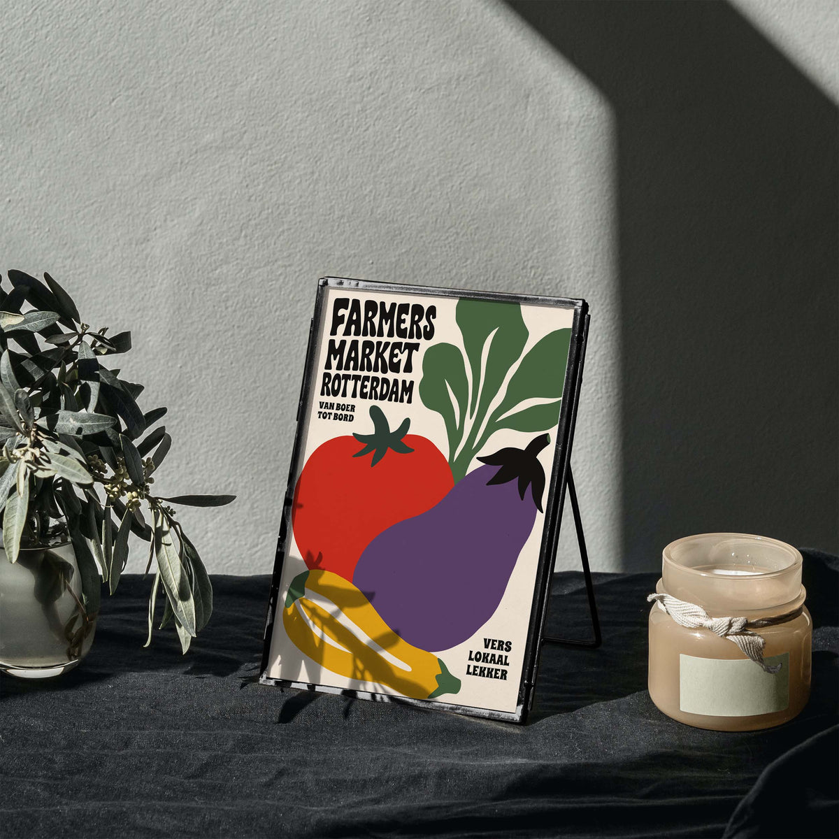 Farmers Market Rotterdam Print