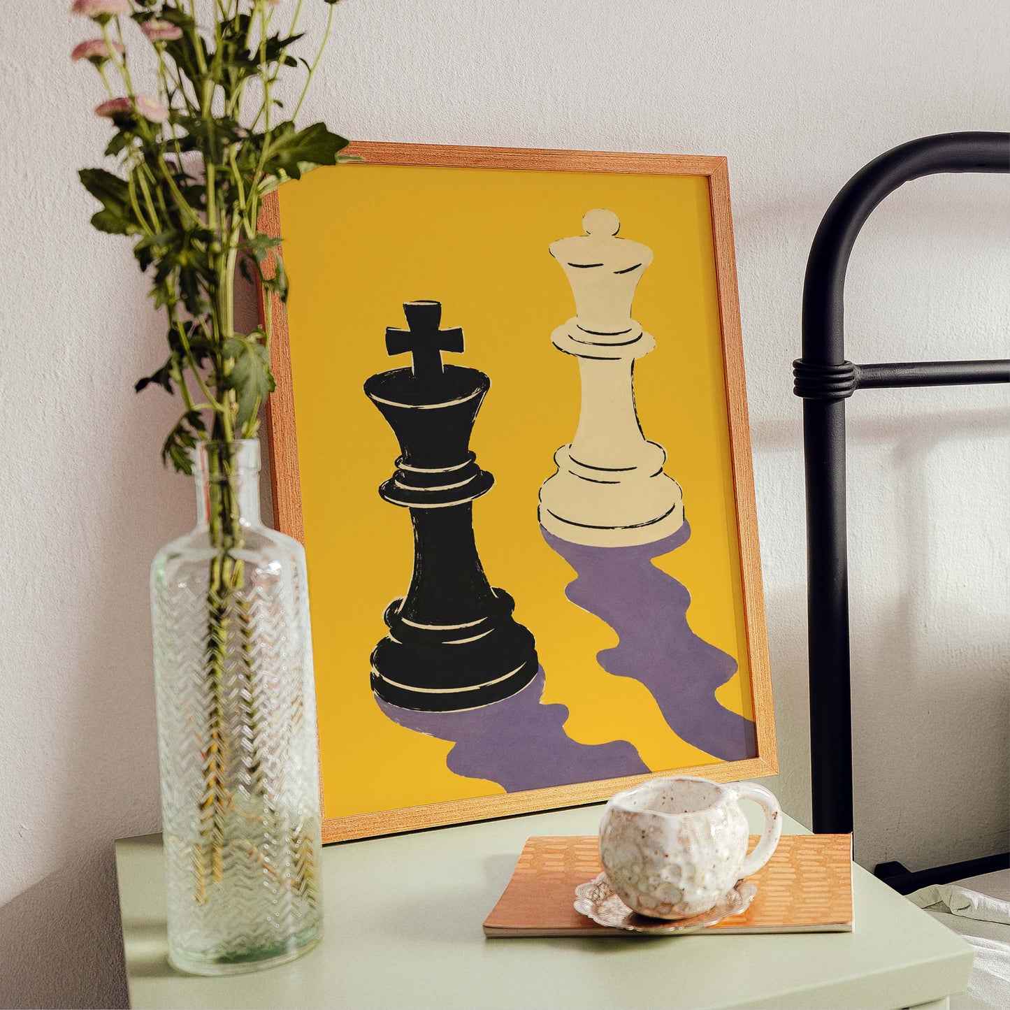 Chess King Queen Poster Print