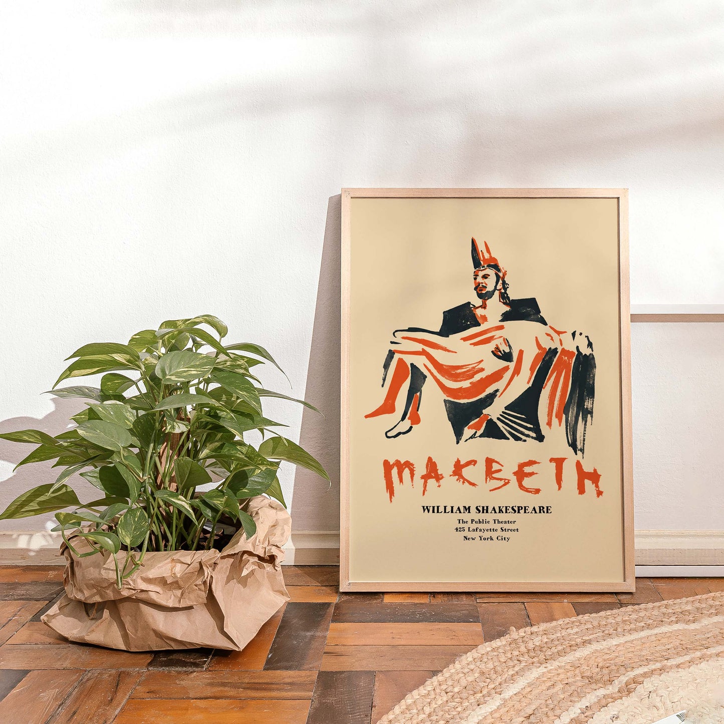Macbeth Shakespeare Theater Poster Study