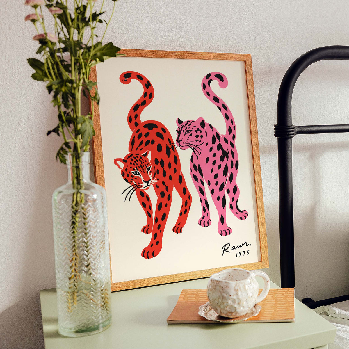 Pink Leopard Duo Print