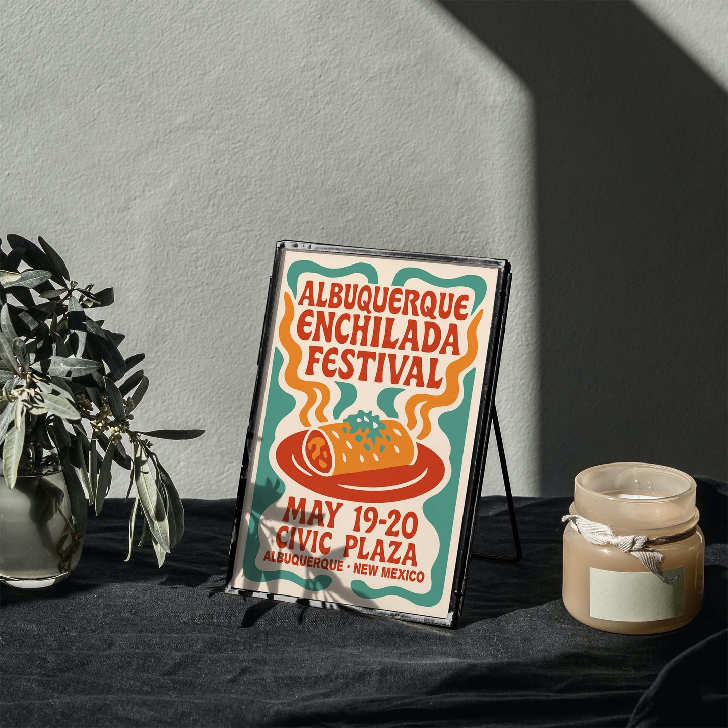 Albuquerque Enchilada Festival Food Poster