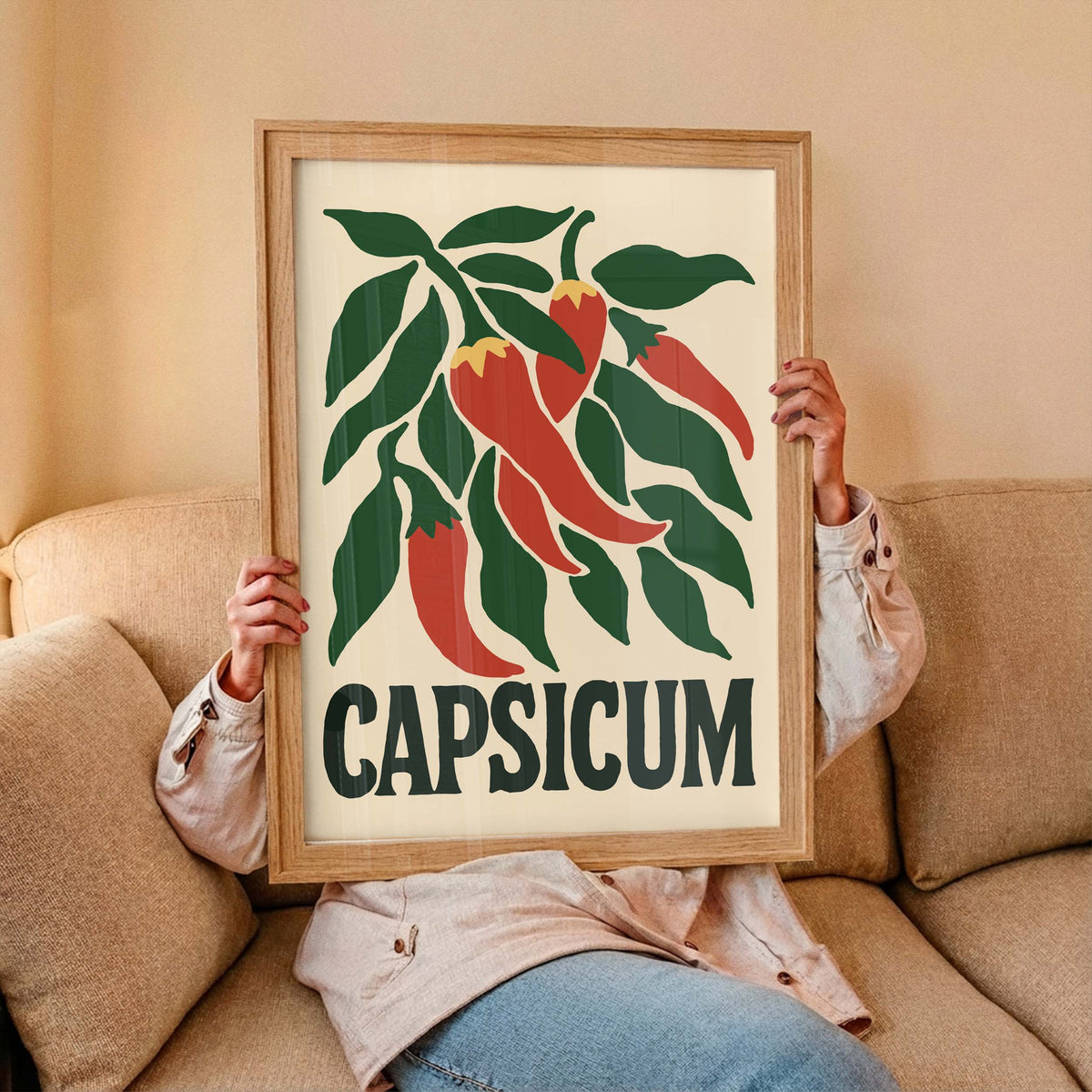 Chili Pepper Botanical Print