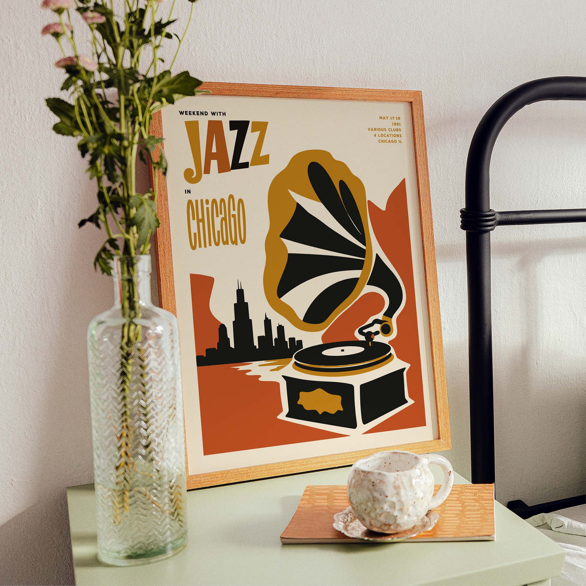 Chicago Jazz Record Wall Art