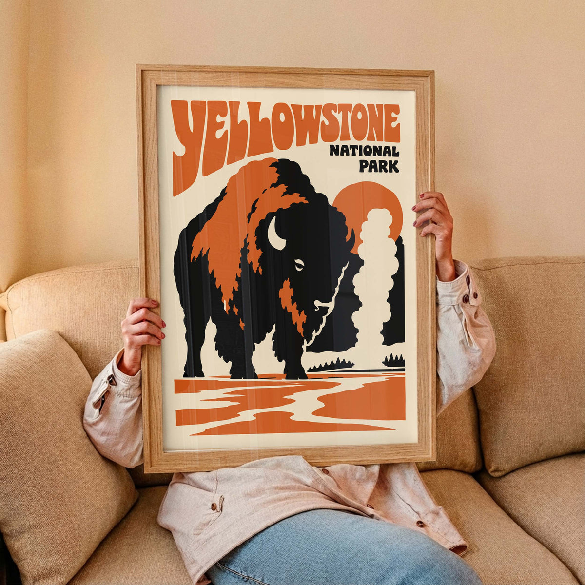 Yellowstone Bison National Park Poster