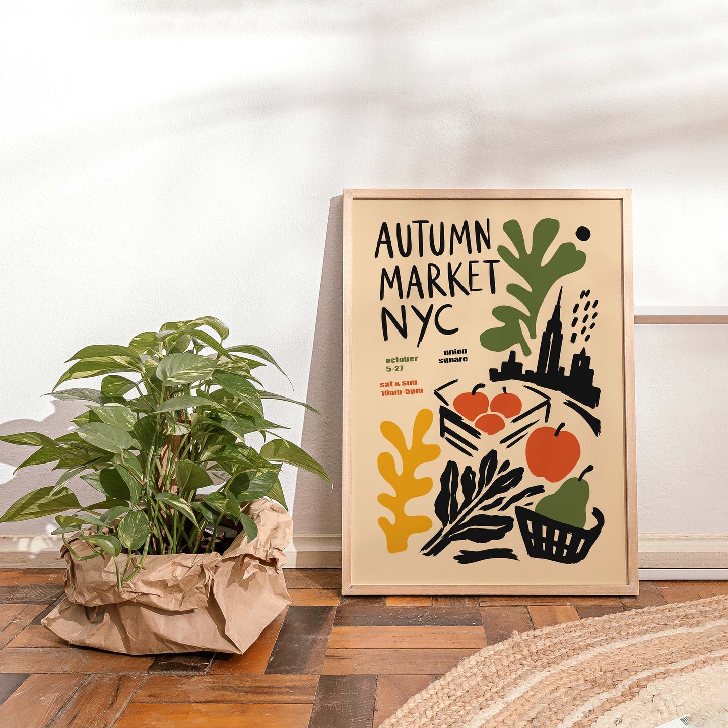 Autumn Market NYC Poster