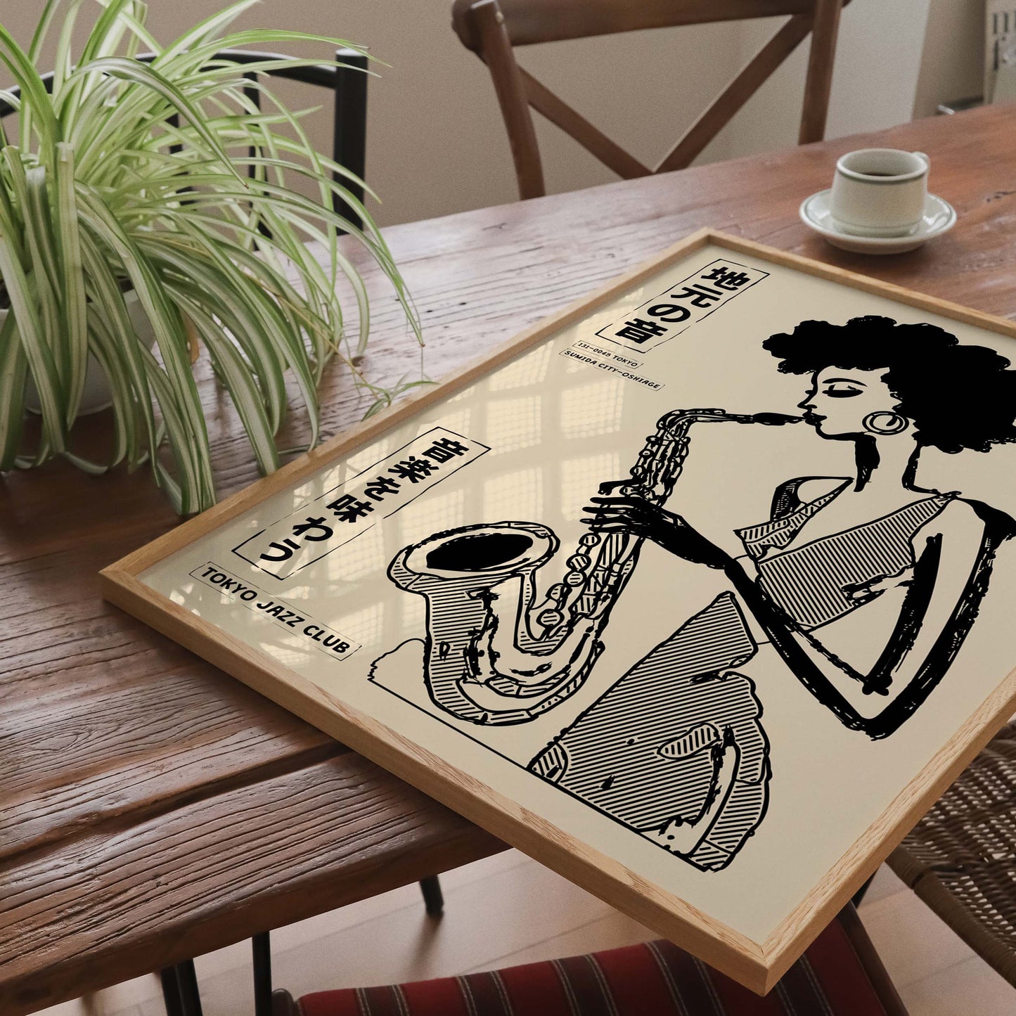 Tokyo Jazz Club Saxophone Poster Music Room