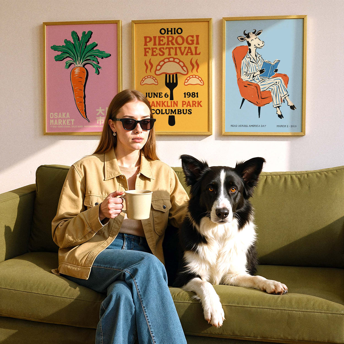 Read Across America Giraffe Poster