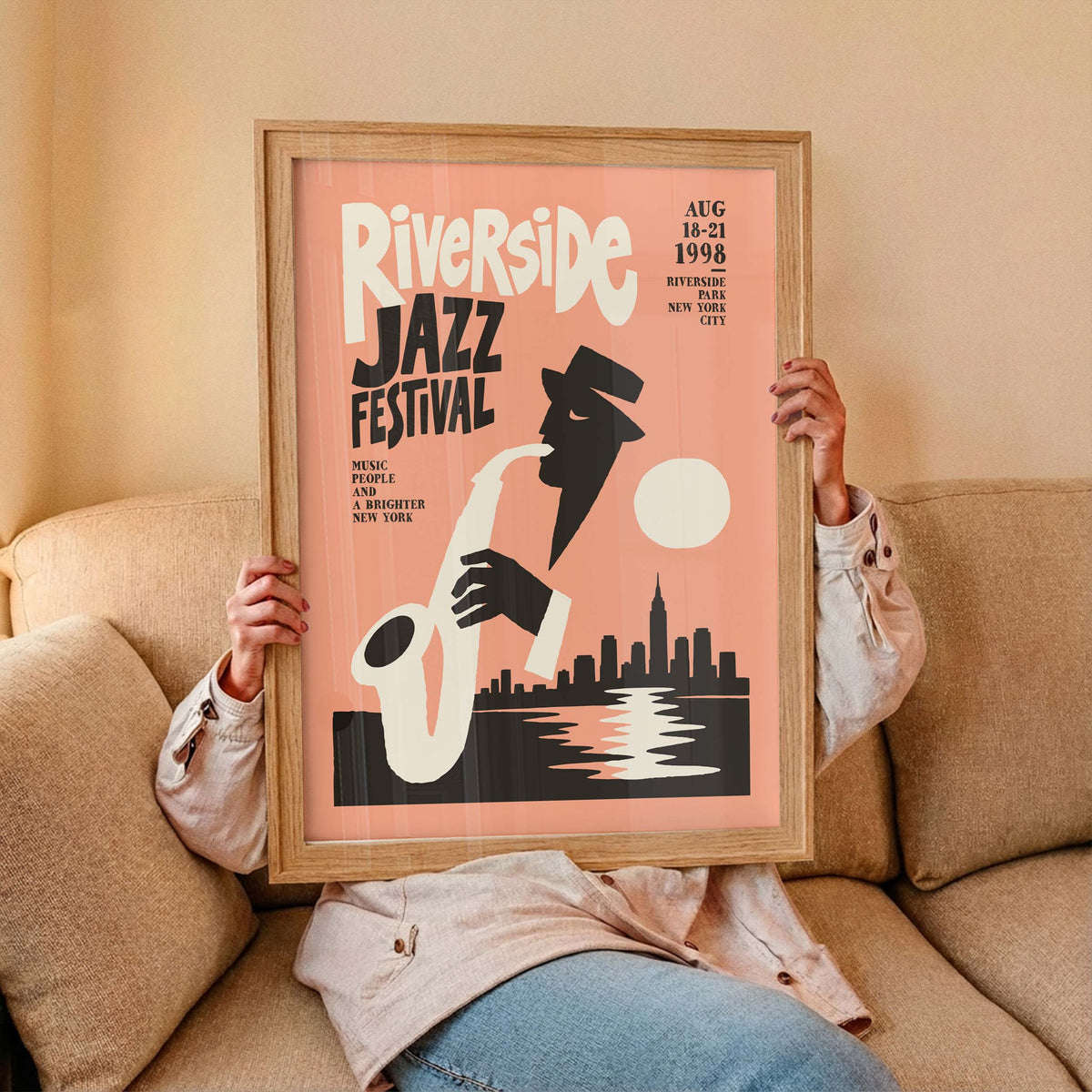 Riverside Jazz Festival Poster Print