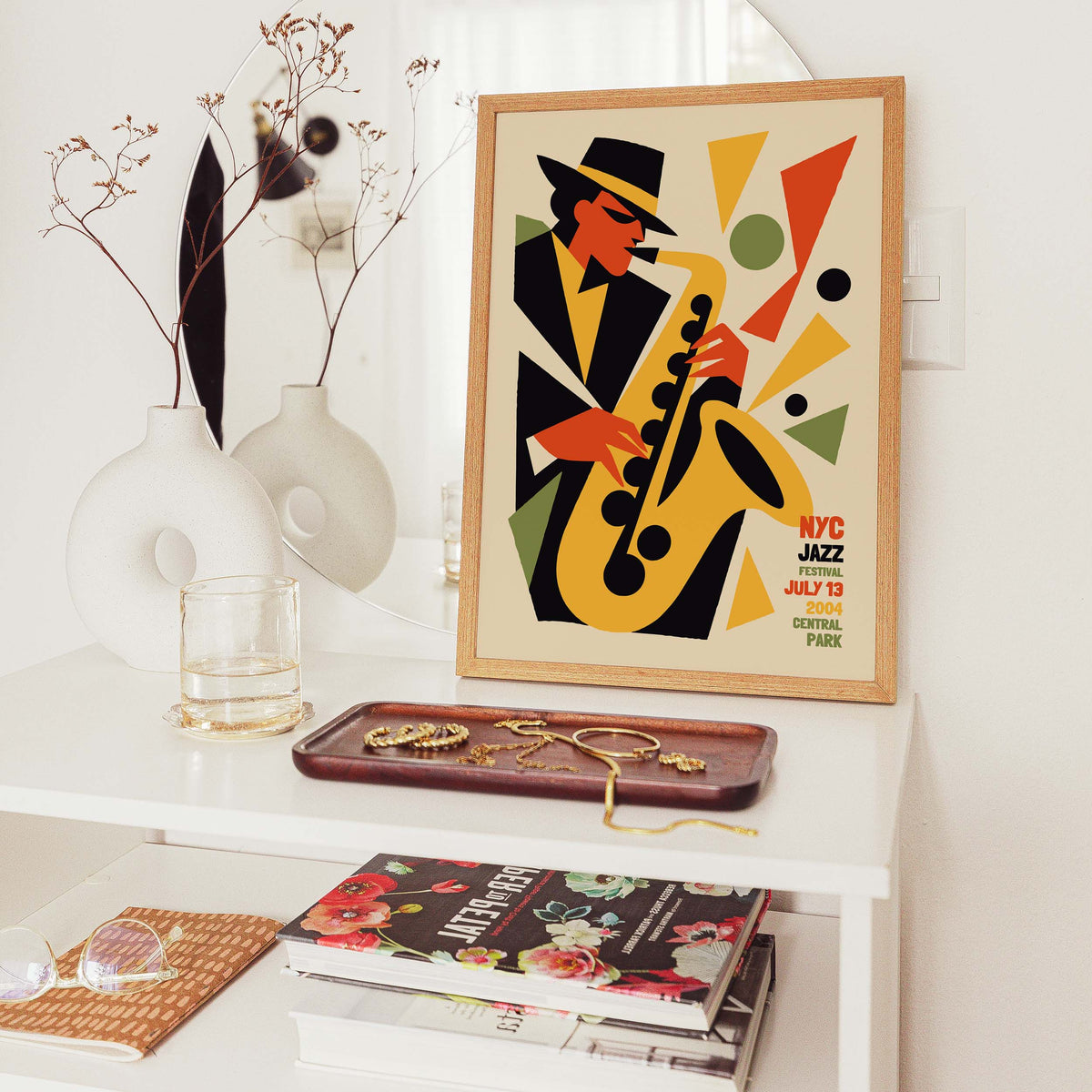 NYC Jazz Festival Saxophone Poster