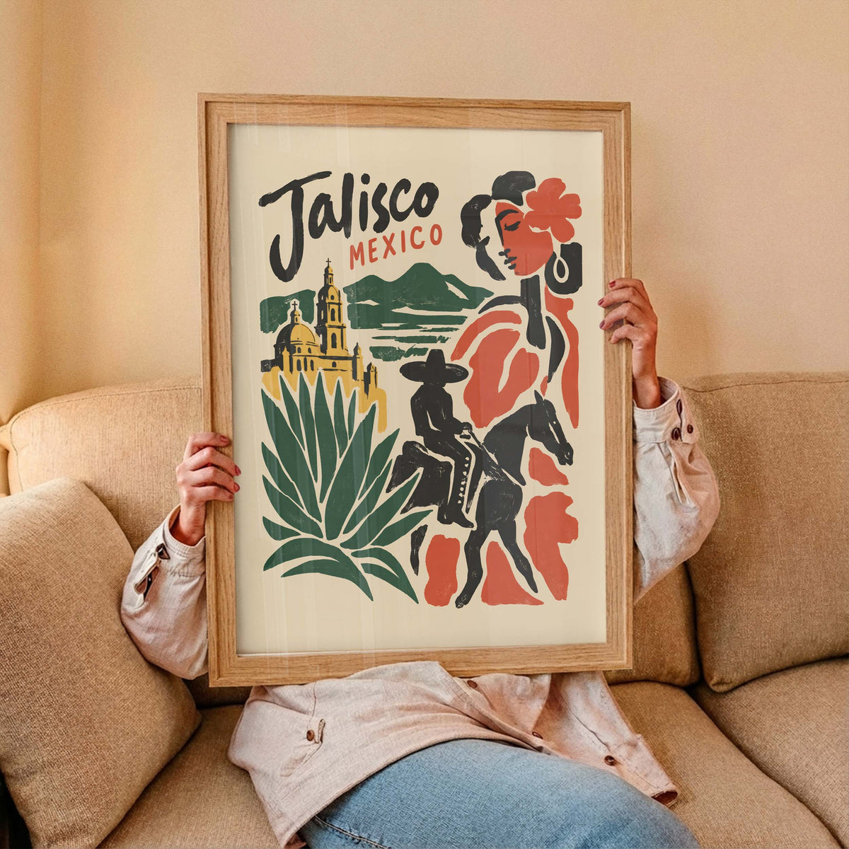 Jalisco Mexico Travel Poster Print