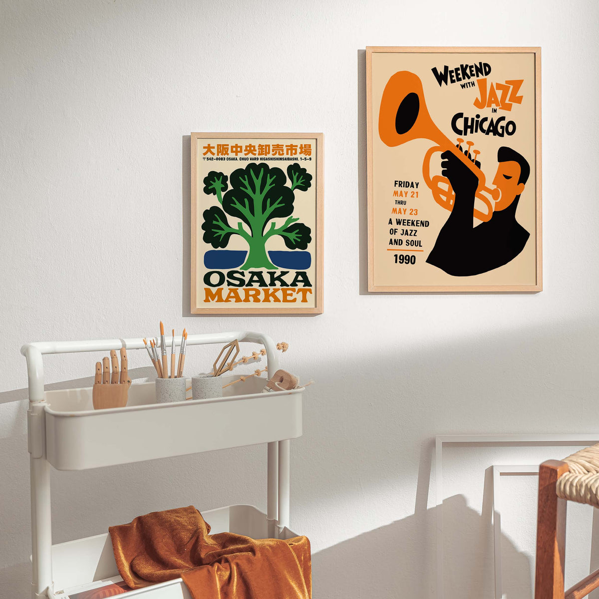 Chicago Jazz Saxophone Poster