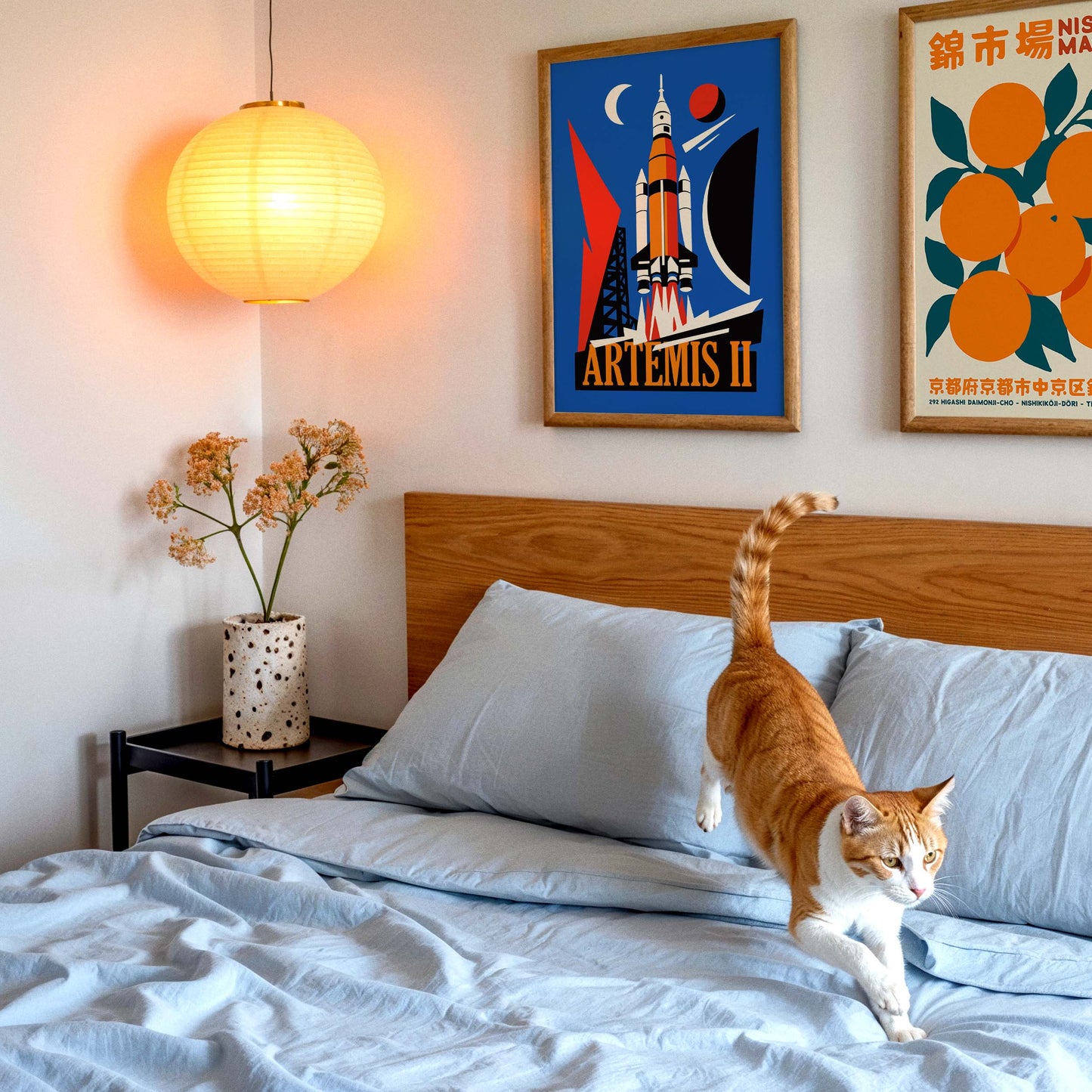 Artemis II Rocket Poster Print