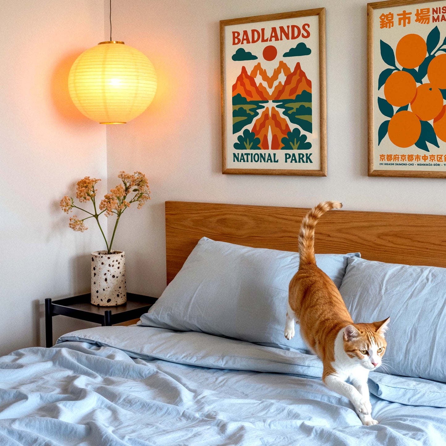 Retro Badlands National Park Poster
