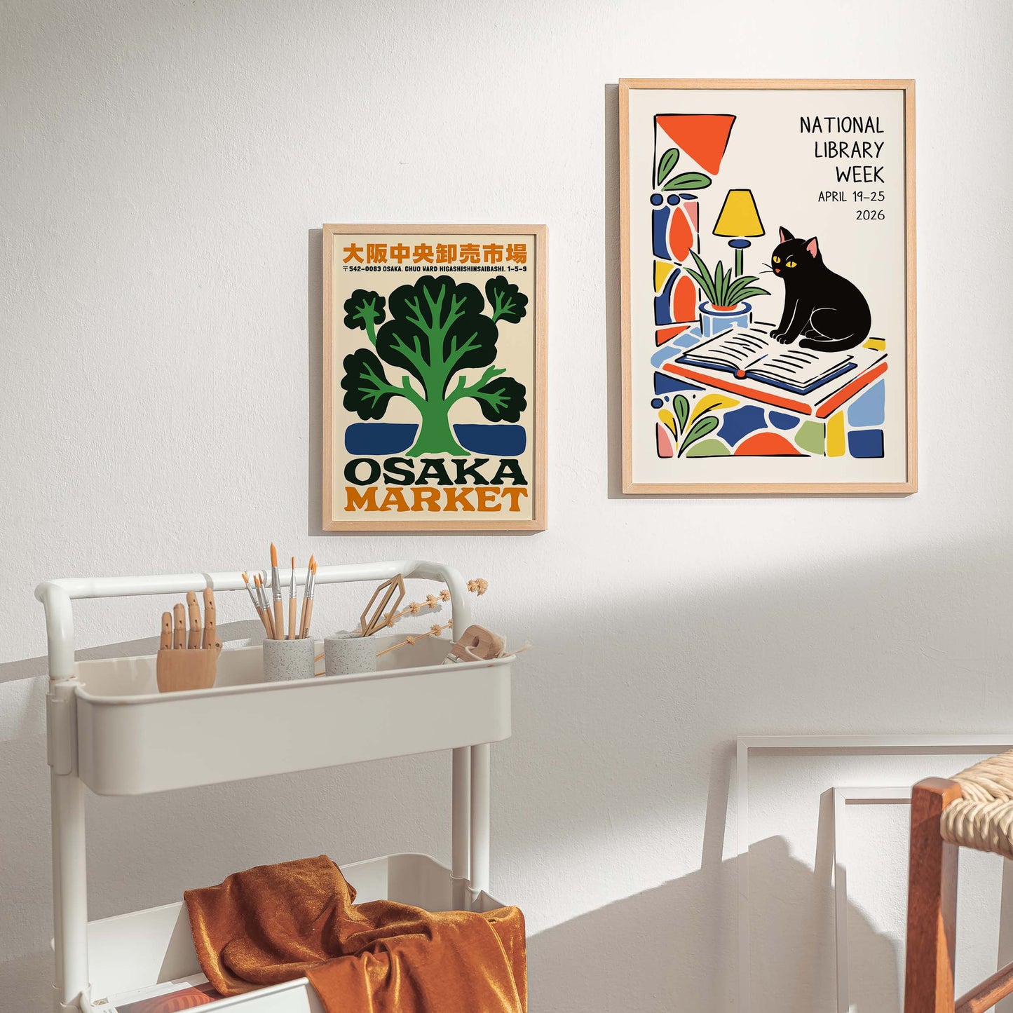 National Library Week Cat Poster