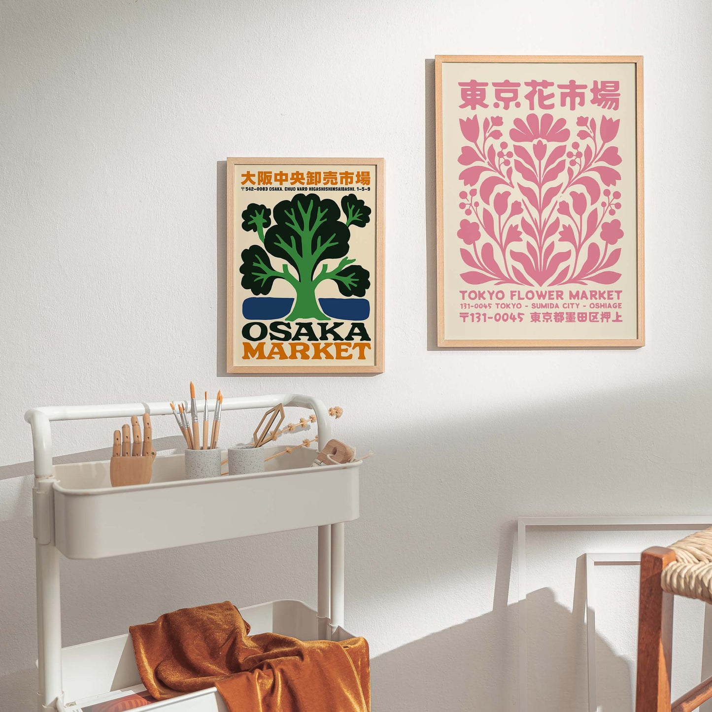 Pink Tokyo Flower Poster Print