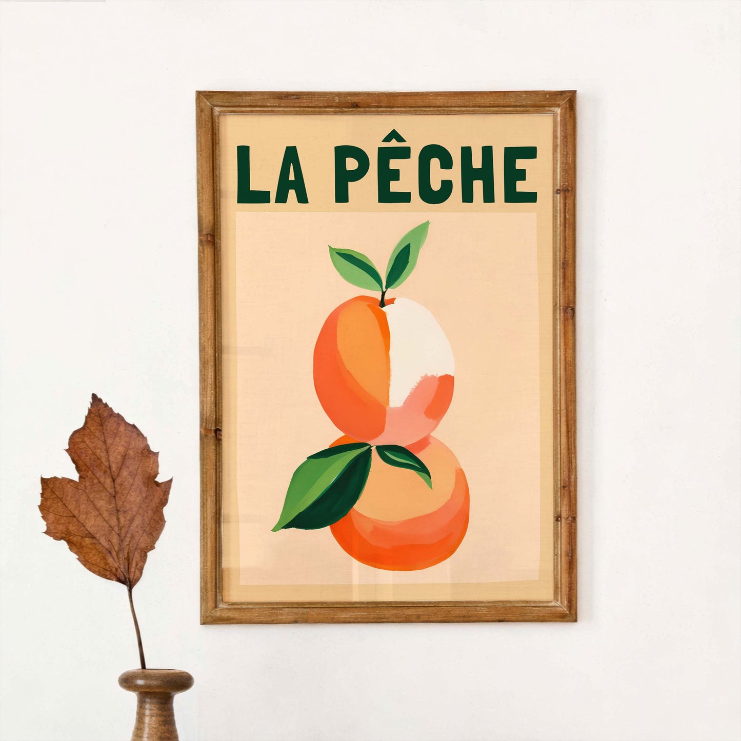 La Peche Fruit Poster