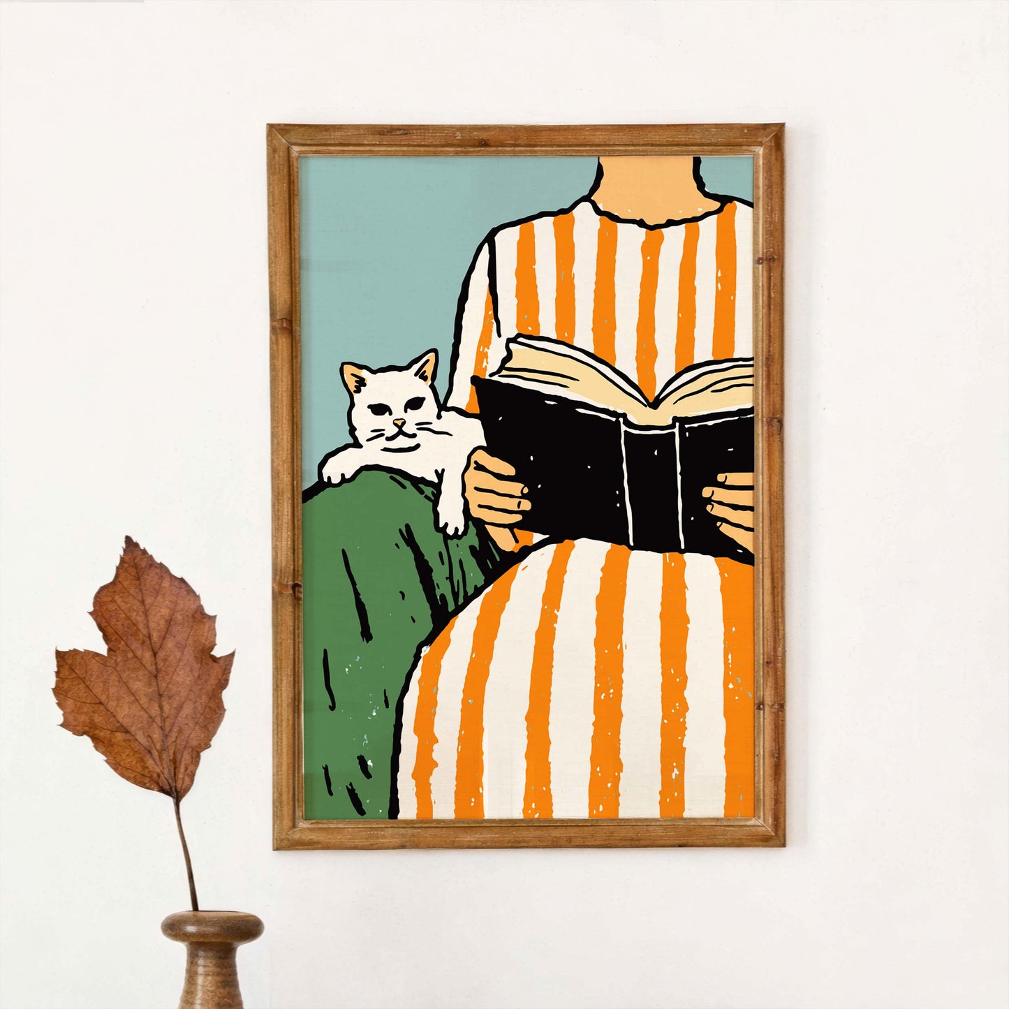 Reading With Cat Poster
