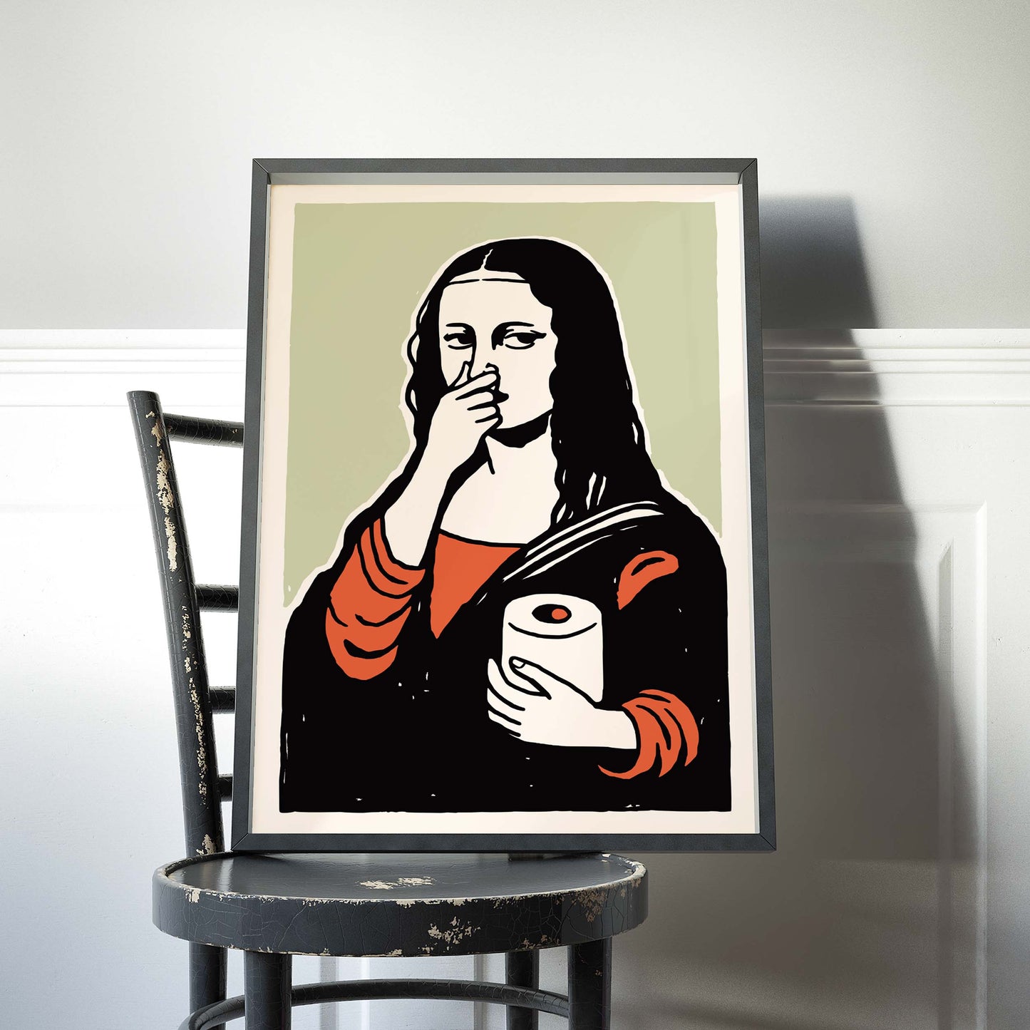 Mona Lisa Toilet Paper Poster