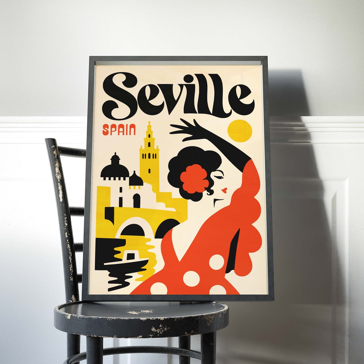 Seville Spain Flamenco Travel Poster