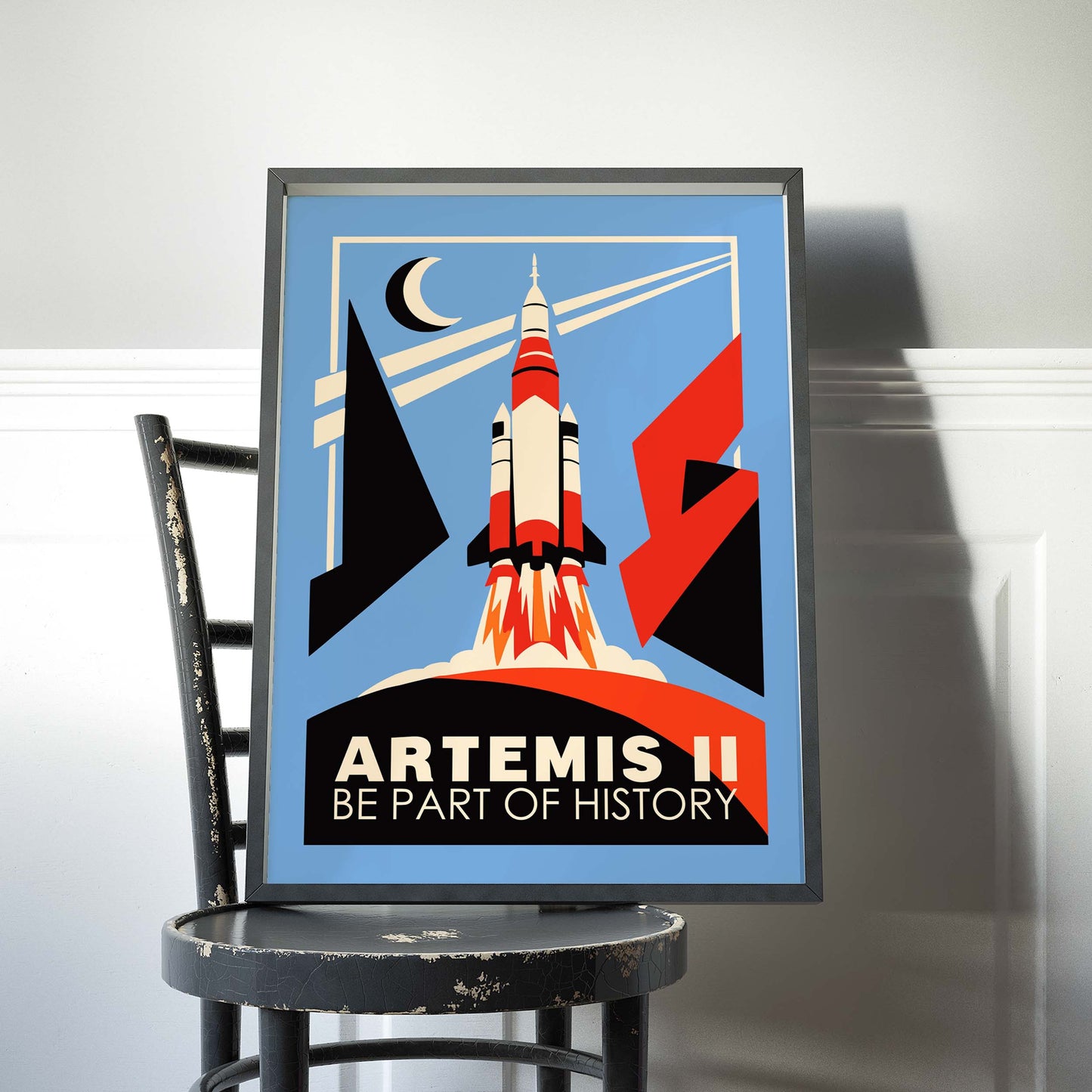 Artemis II NASA Rocket Launch Poster