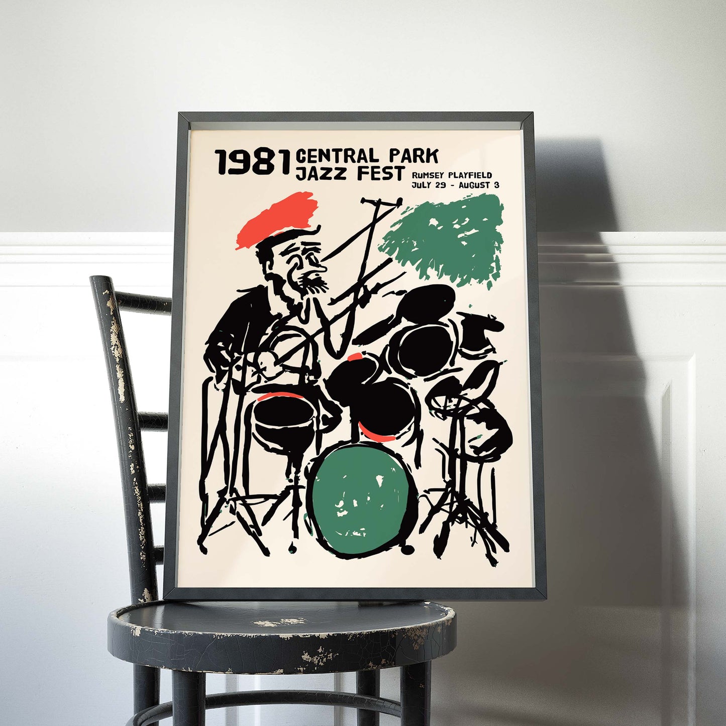 Central Park 1981 Jazz Poster Wall Art