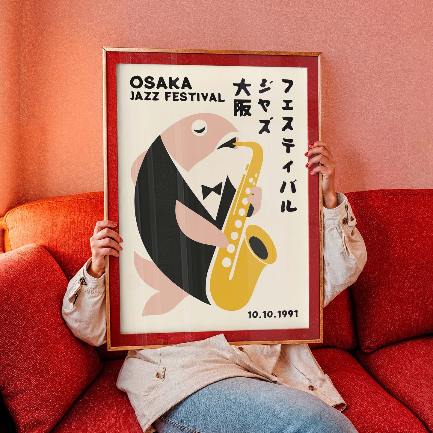 Osaka Jazz Fish Poster For Dining Room