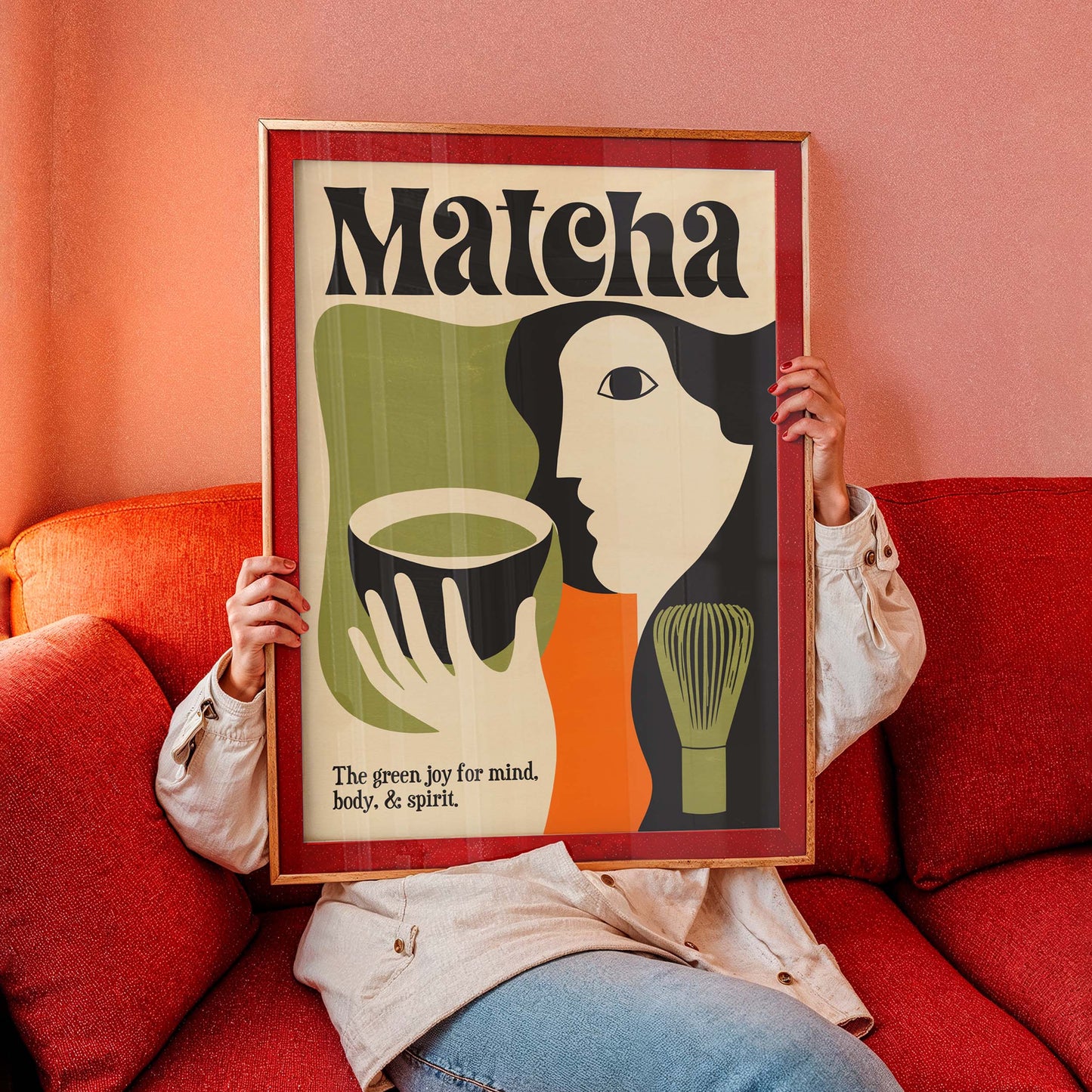 Matcha Tea Print Wall Art