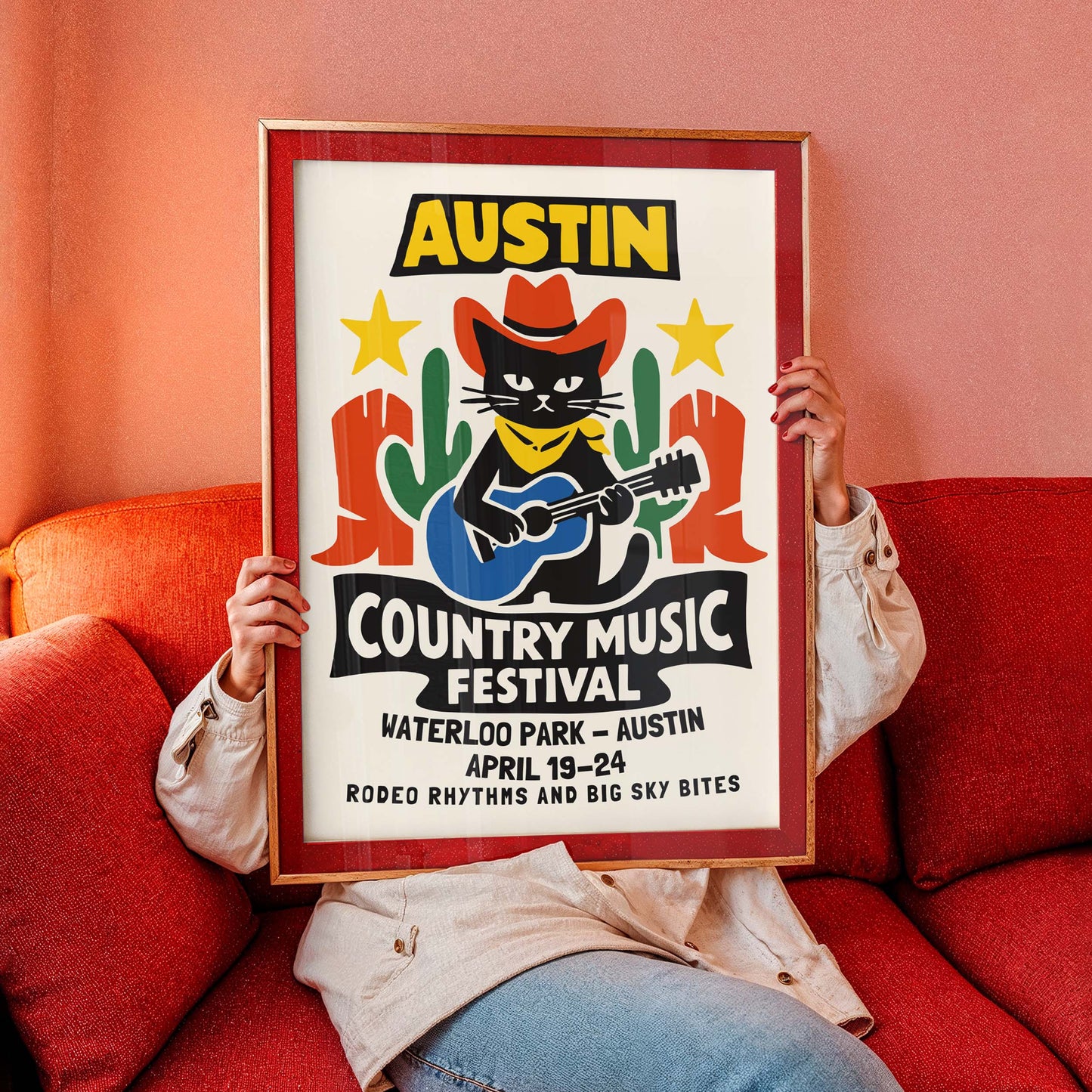Austin Western Music Festival Poster