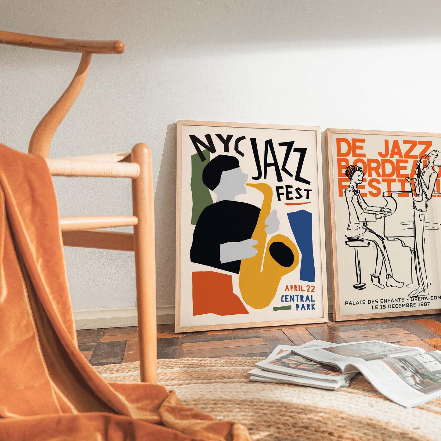 NYC Jazz Festival Living Room Print