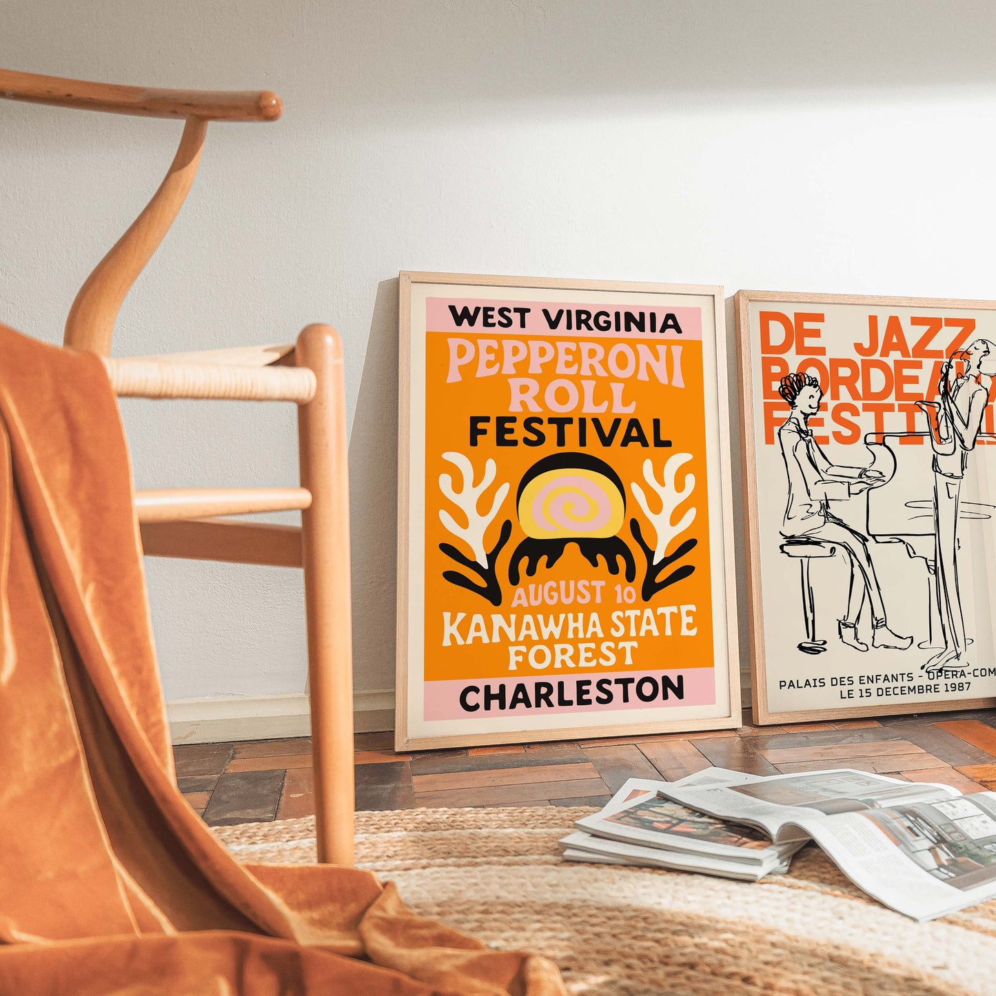 Pepperoni Roll Festival Poster Wall Art