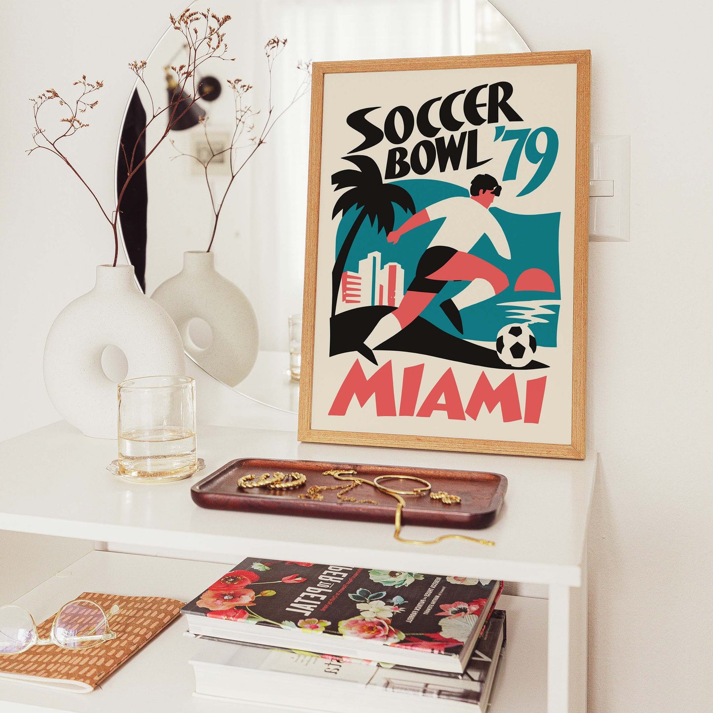 Soccer Bowl Miami Poster