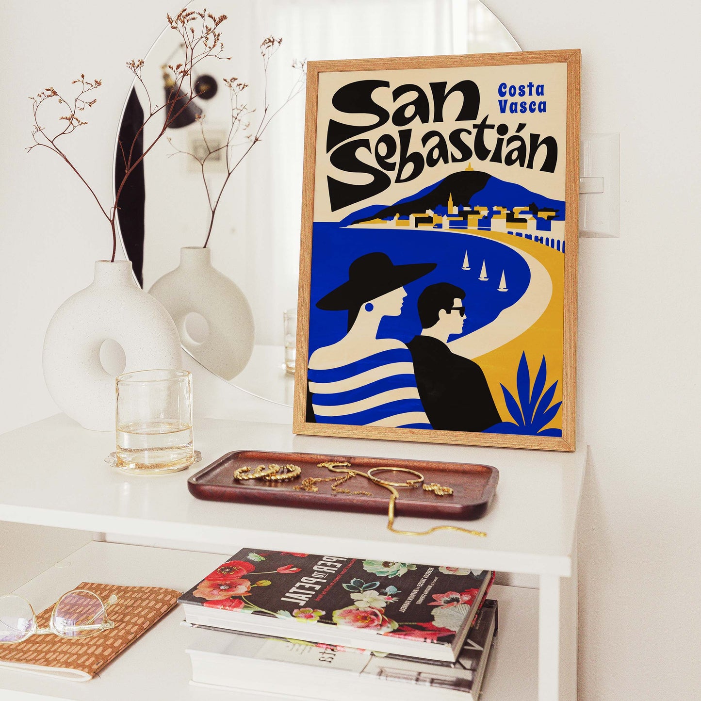 San Sebastián Costa Vasca Travel Poster