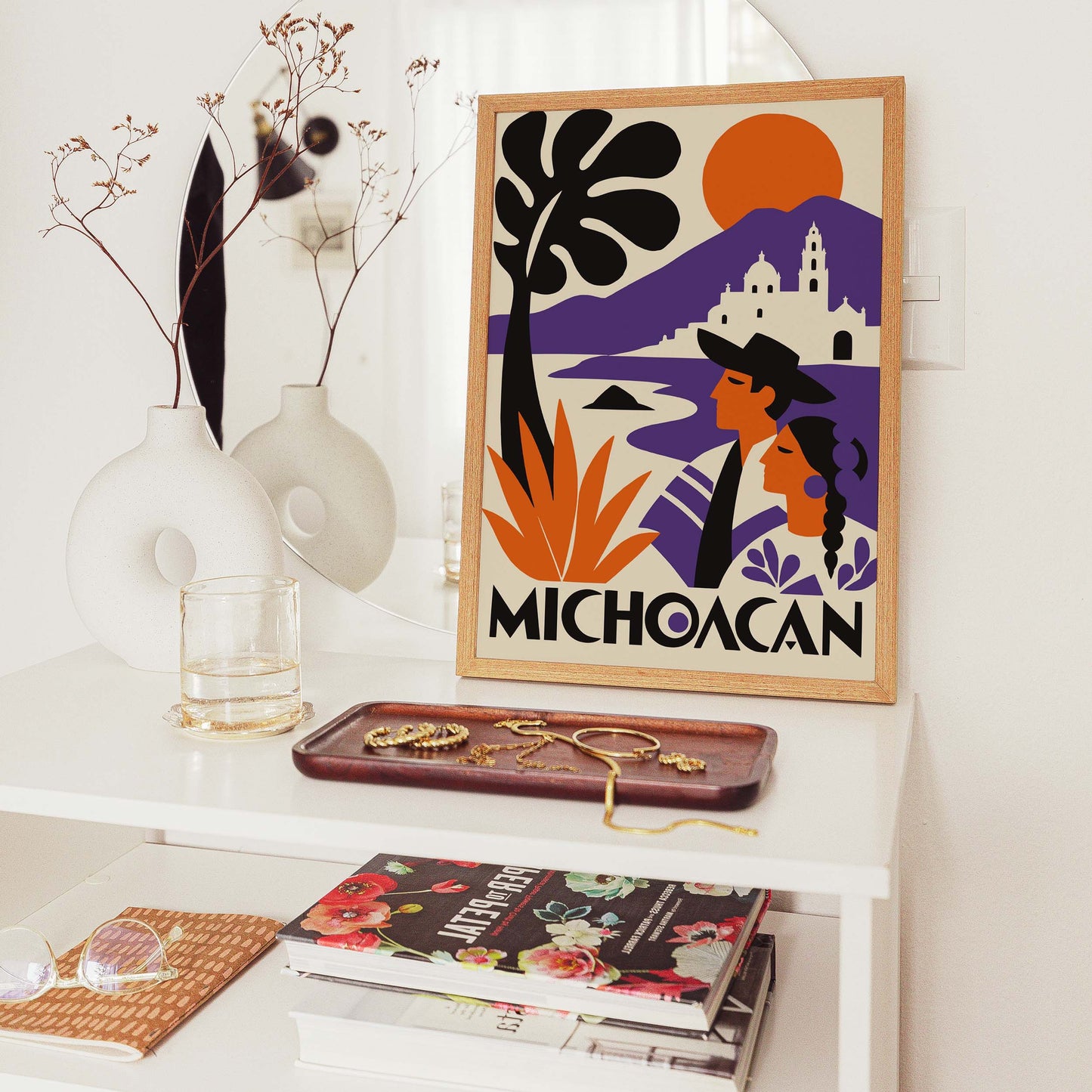 Michoacan Mexico Travel Poster