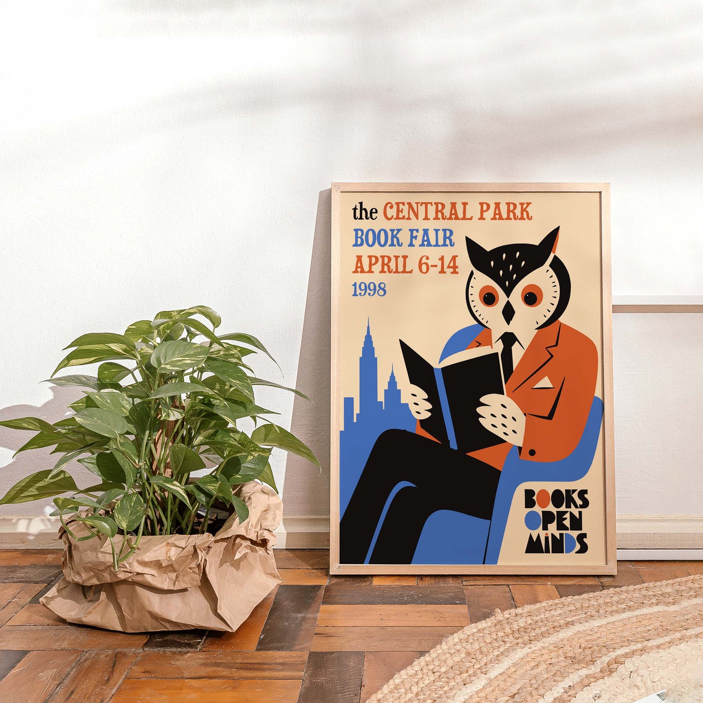 Central Park Book Fair Wall Art Library