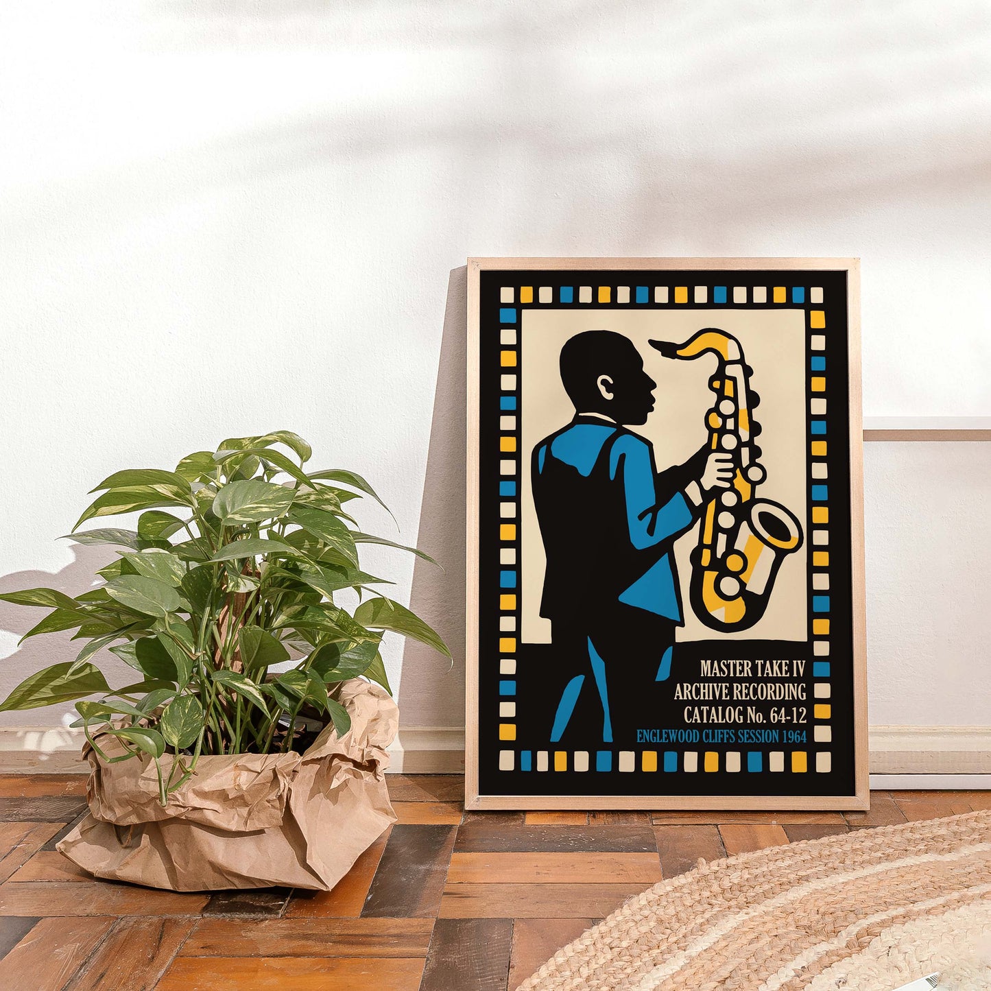 Saxophone Jazz Music Poster Print