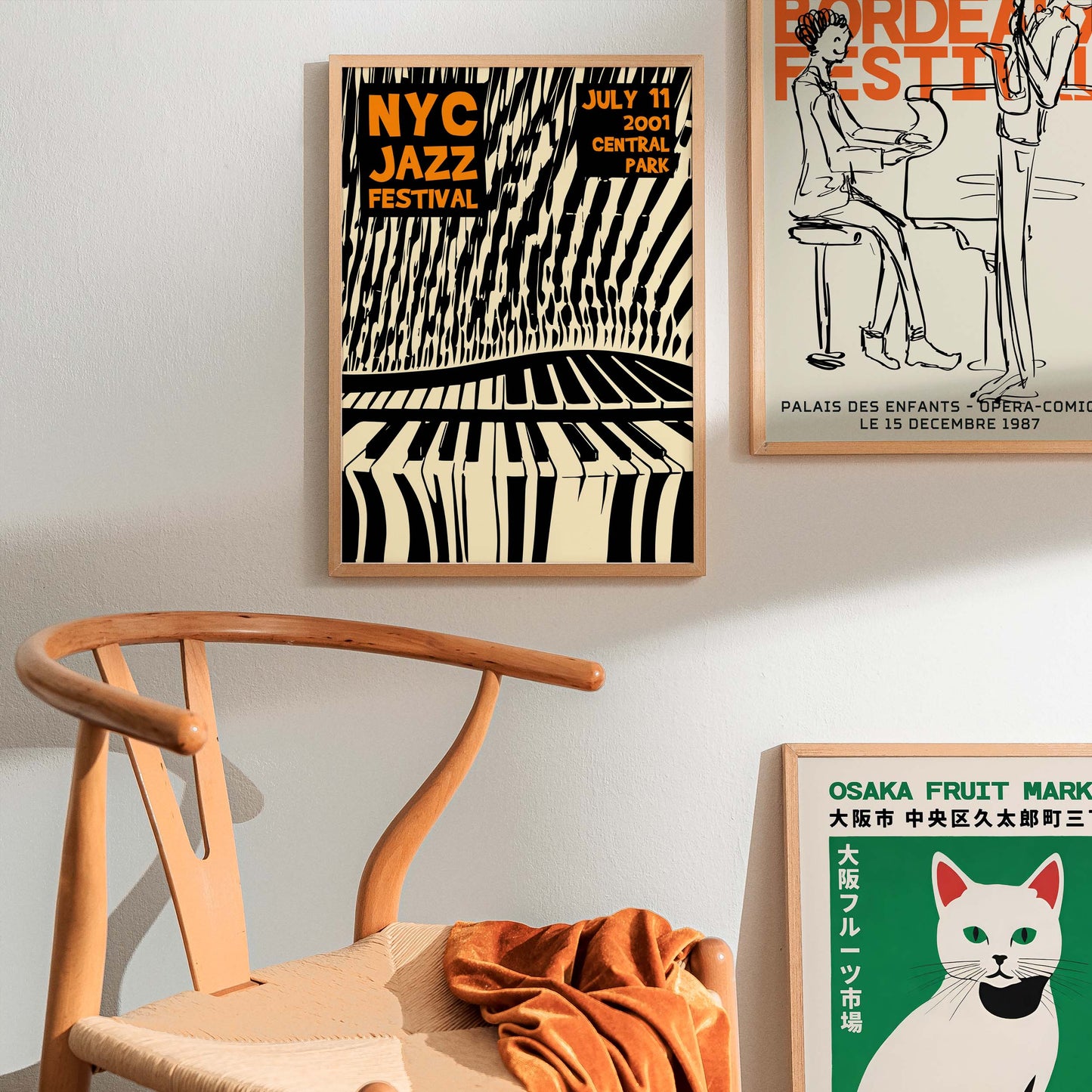 NYC Jazz Festival Piano Poster