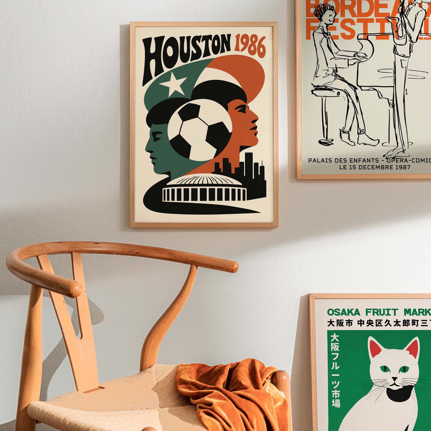 Houston 1986 Soccer Championship Poster