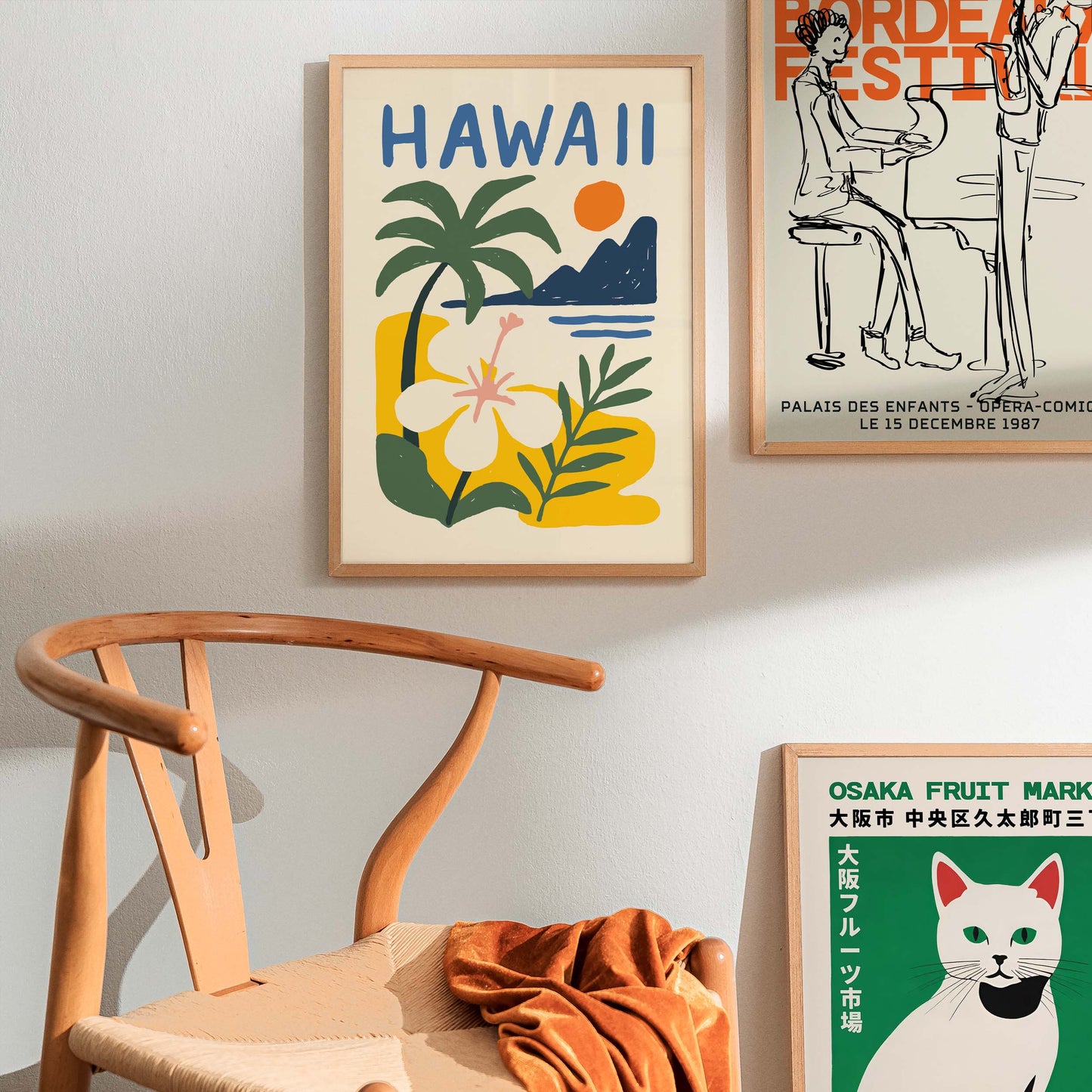 Hawaii Tropical Landscape Poster Print