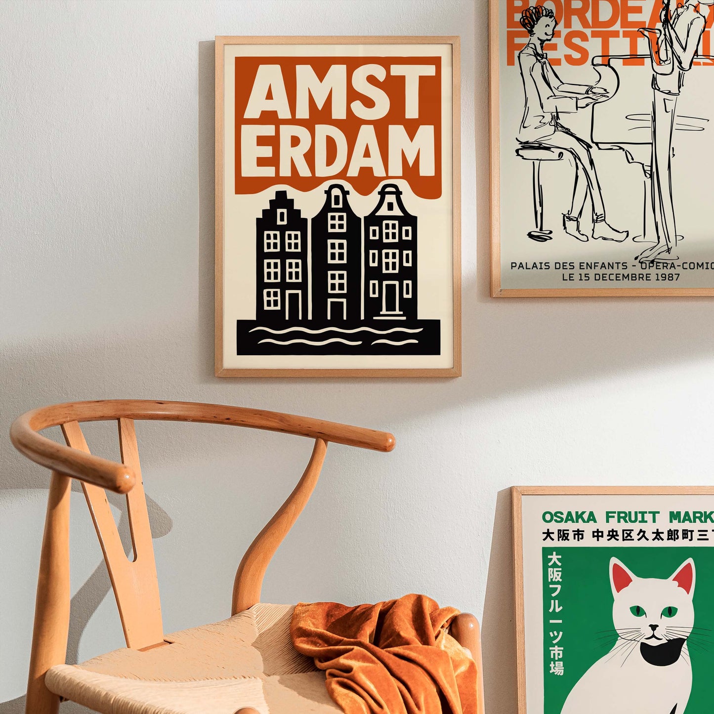 Amsterdam Travel Poster Print