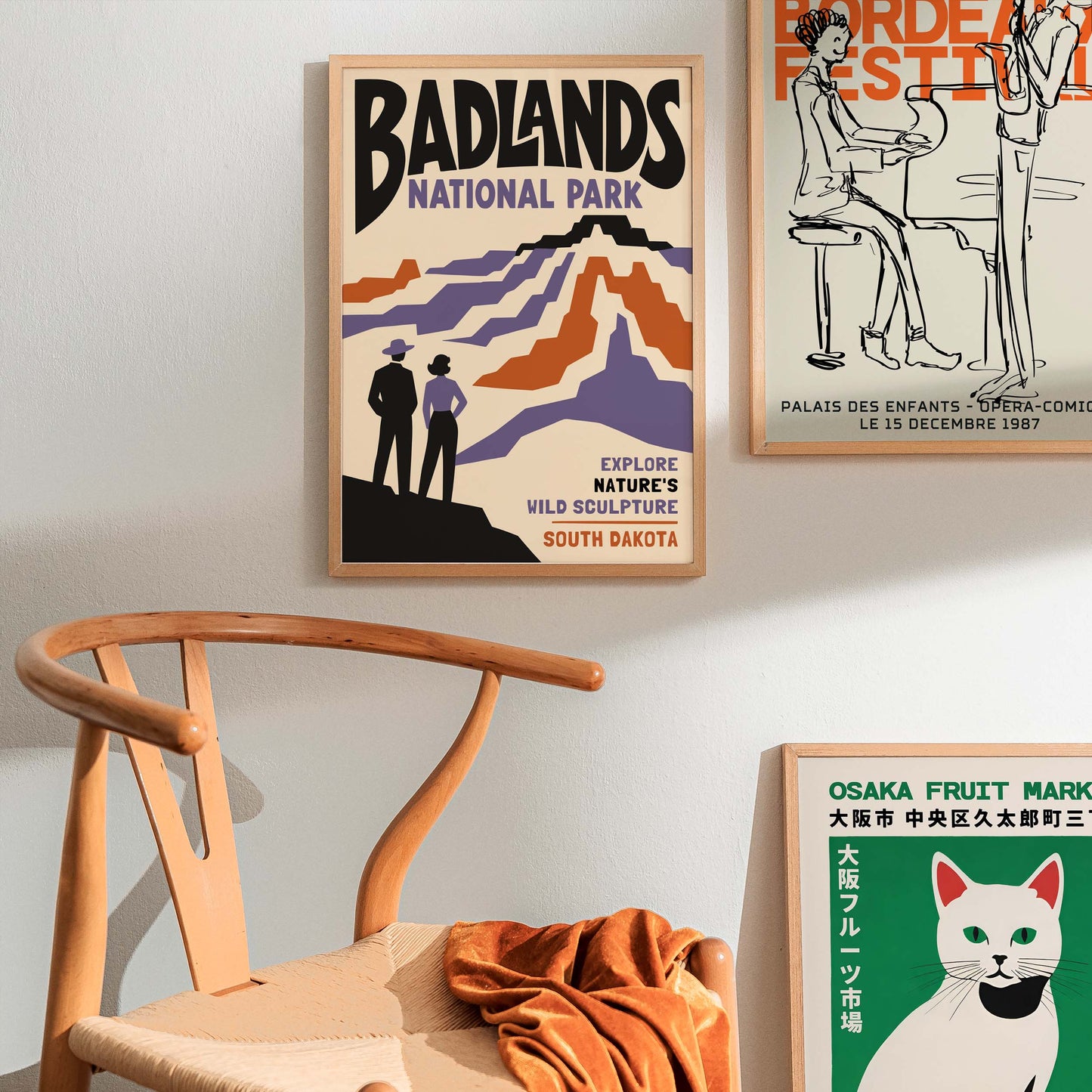 Badlands National Park Travel Poster