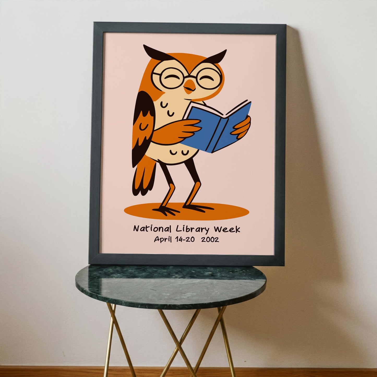 National Library Week Owl Print