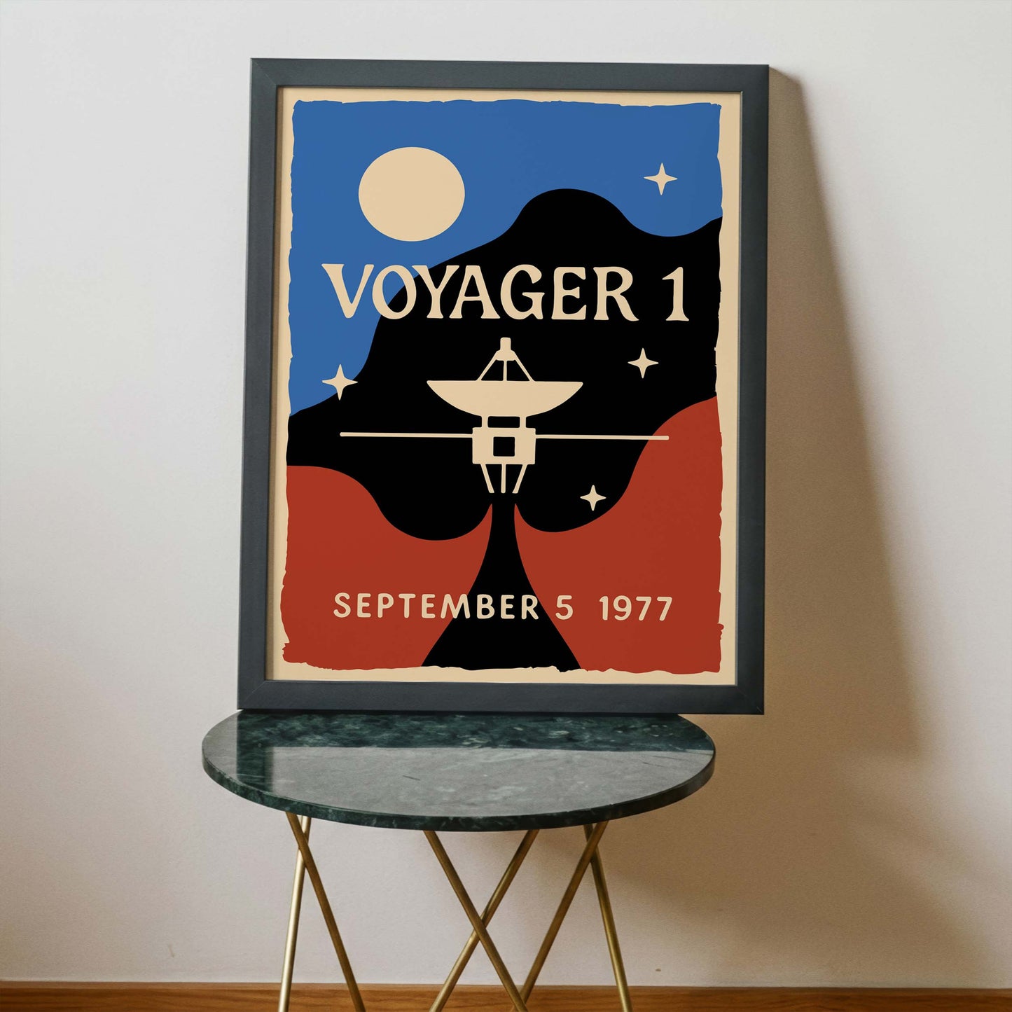 Voyager 1 Space Probe Poster