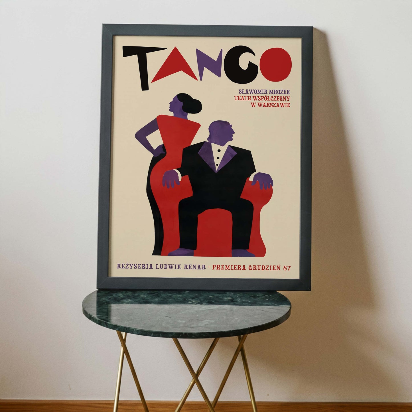 Tango Dancers Poster For Bedroom